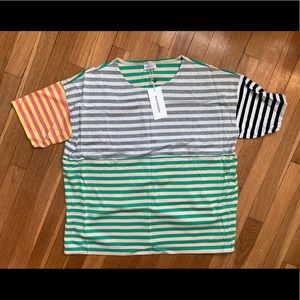 NWT Marimekko Tasaraita Shirt, Size Small